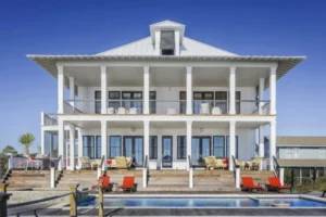 Front view of a stylish home ideal for buying luxury real estate in Alpharetta, GA